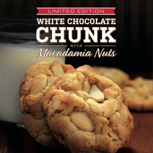 Limited-Time White Chocolate Chunk with Macadamia Nuts Cookies
