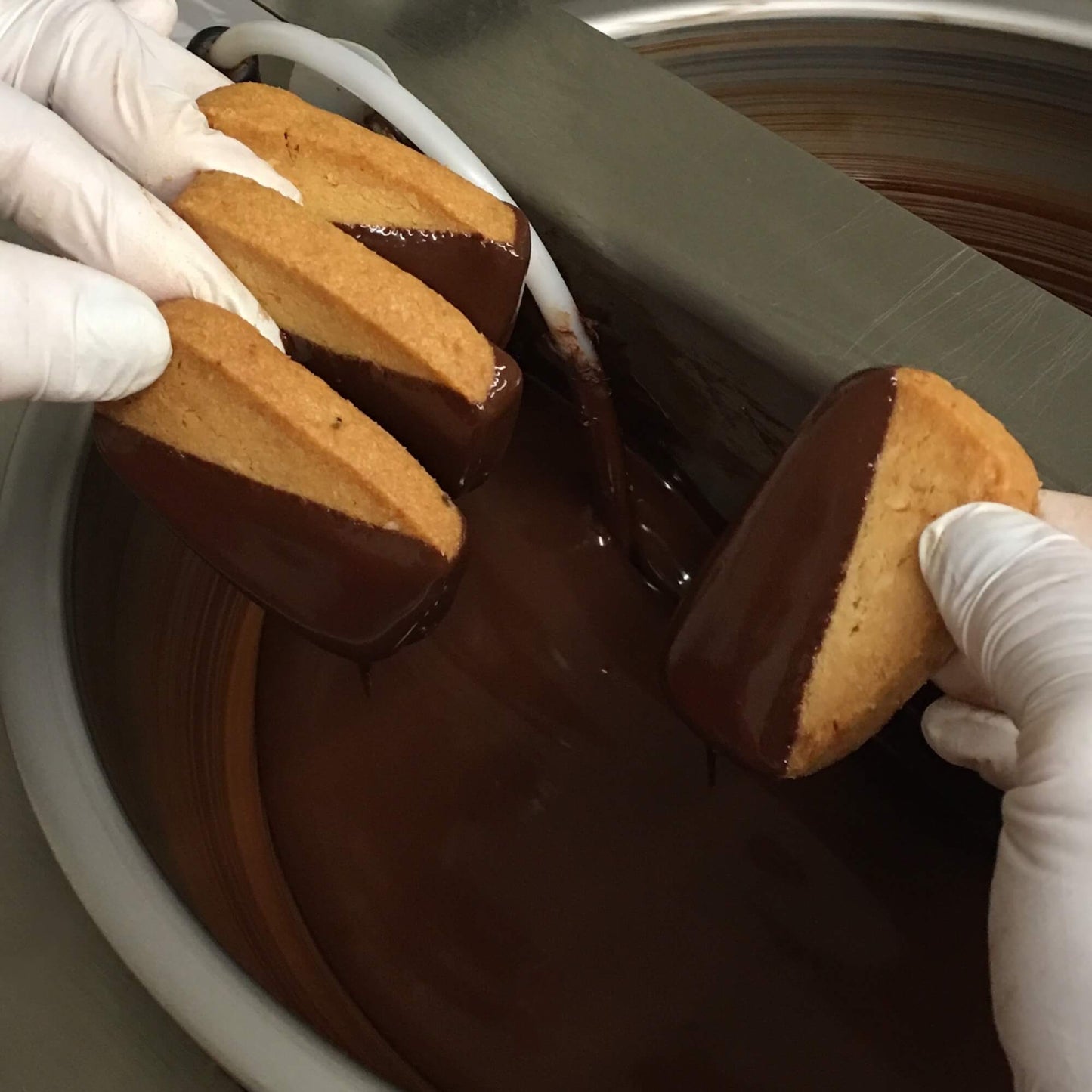 Shortbread Cookies Dark Chocolate Dipped